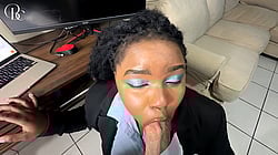 Blowjob Ebony Hotwife'