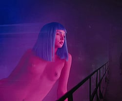 Ana de Armas's Blade Runner 2049: A Pink Purple Vision'