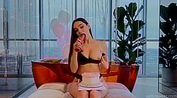 Sexy Teen Blows Dildo'