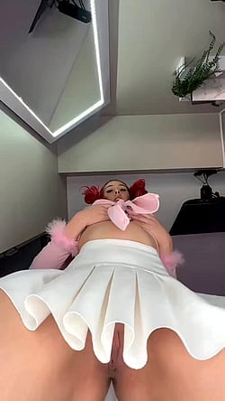 Pussy Out in Skirt: 'I Never Wear Panties' - Tight, Shaved Pussy, Upskirt'