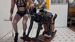 I Turned Her into My Bound Latex Pony: BDSM, Bondage, Domination, Femdom, Gagged, Gag, Latex, Lesdom'