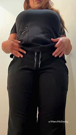 Would You Risk It with a Co-Worker? - Big Tits, Latina, MILF, Mom, Natural Tits, Pussy, Uniform, Work'