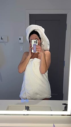 Hot Mom Takes Selfie in Hotel Mirror'