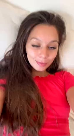 Sexy Teen Calls Daddy with Her Mouth'