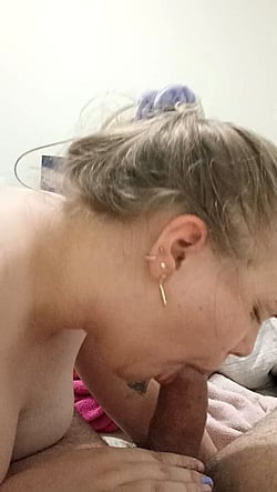 Who's Next in Line for a Blowjob? Homemade Tits Video'