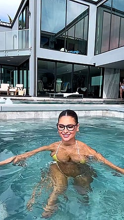Bouncing Big Tits in a Bikini: Almost Pool Season'